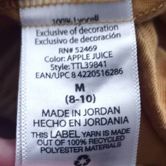 TIME & TRU MUSTARD PALAZZO CROP PANTS SZ.M EUC - Picture 6 of 7